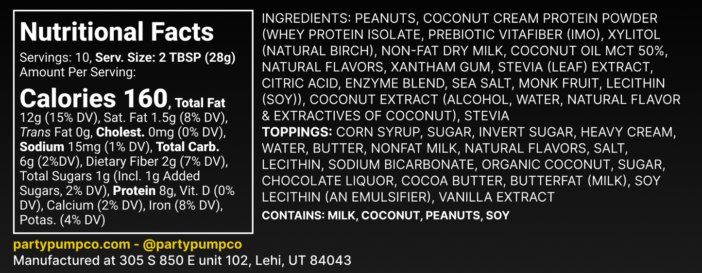 Coconut Blondie Peanut Butter