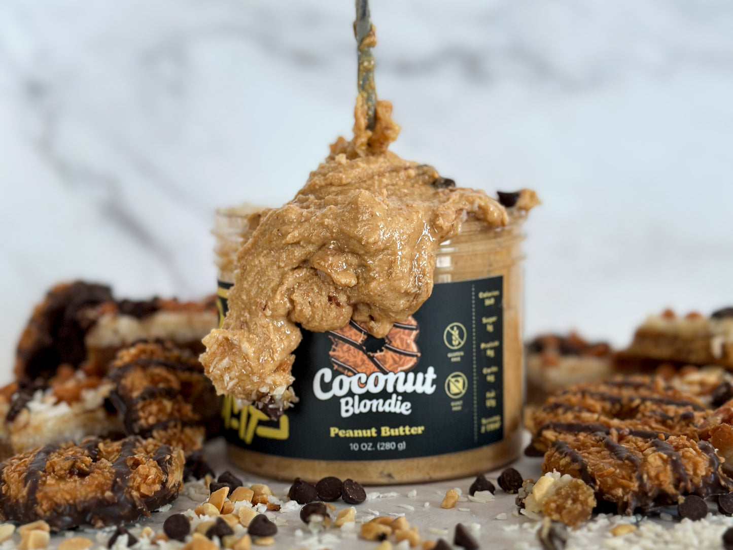 Coconut Blondie Peanut Butter