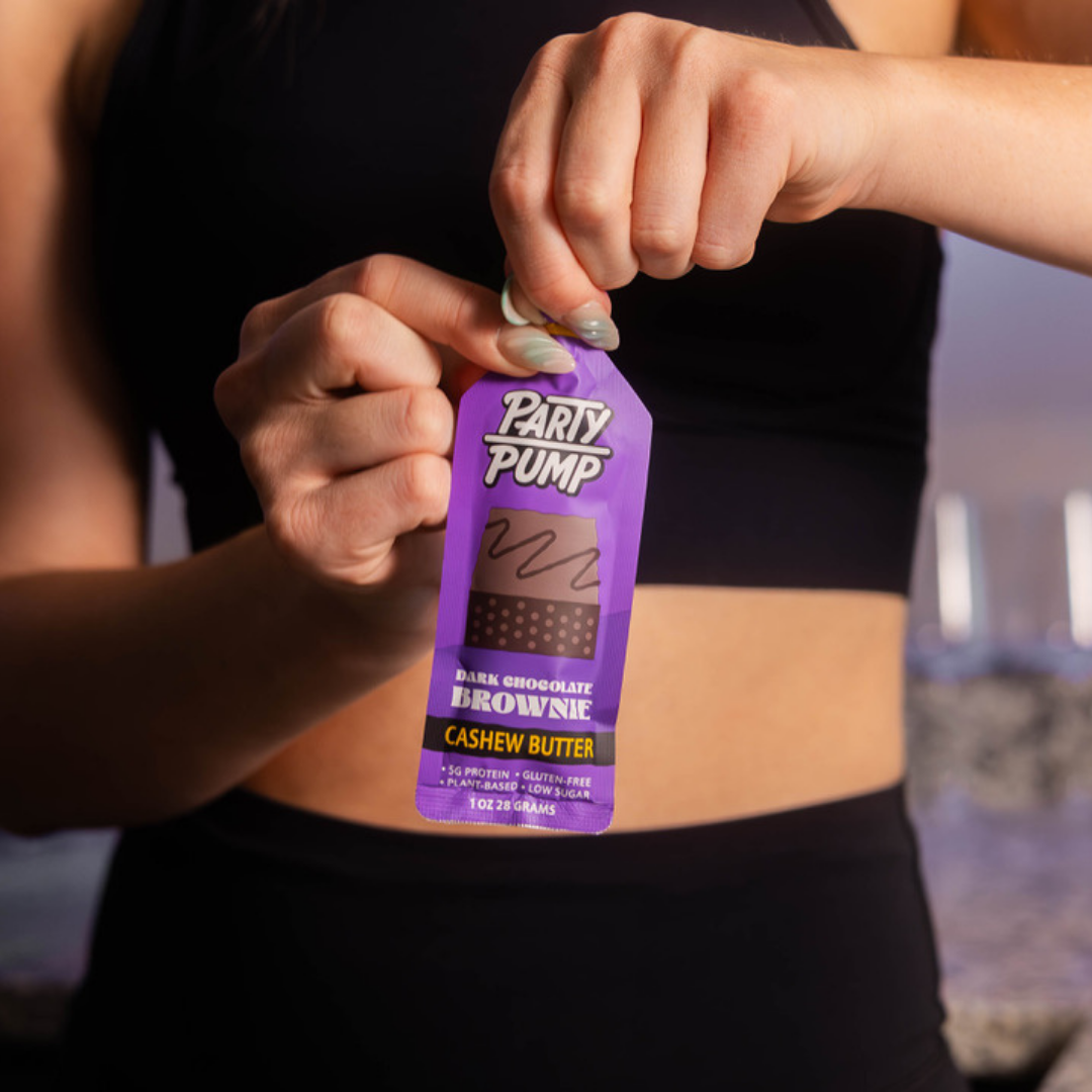 Dark Chocolate Brownie Cashew Butter Squeezies